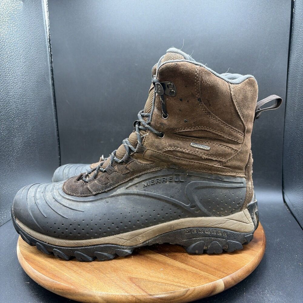 Merrell Thermo Frosty Tall Men Size 11 Boots Brown Waterproof J036435